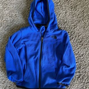Toddler The North Face Blue Zip Up Fleece, 4T